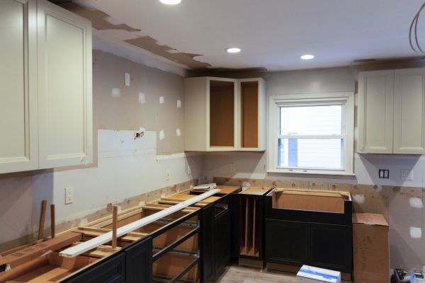 Cabinet Demolition in Brick