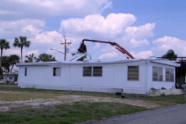 Mobile Home Demolition in Brick