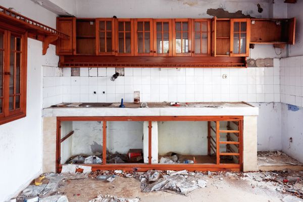Kitchen Demolition in Brick