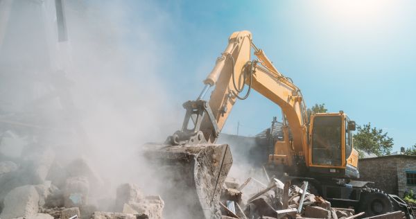 Basement Demolition in Brick