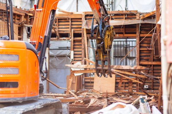 Cabin Demolition in Brick