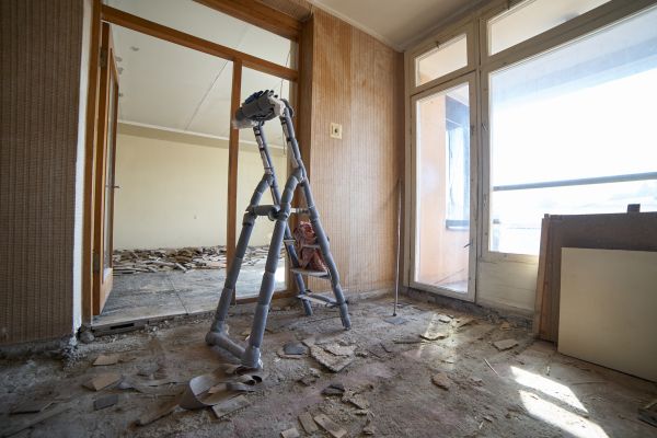 Interior Renovation Demolition in Brick