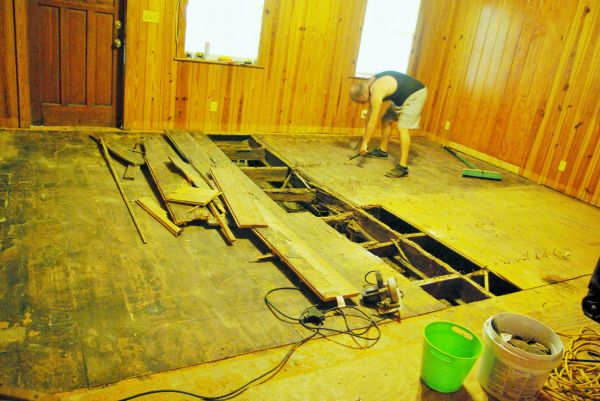 Subfloor Demolition in Brick