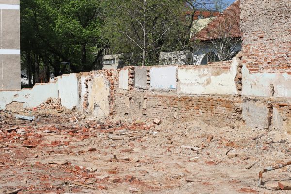 Brick Wall Demolition in Brick