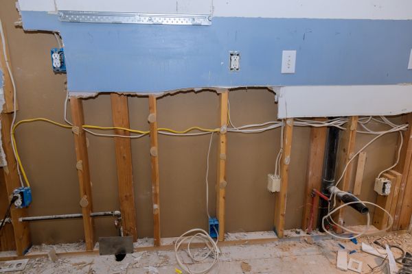 Kitchen Wall Demolition in Brick